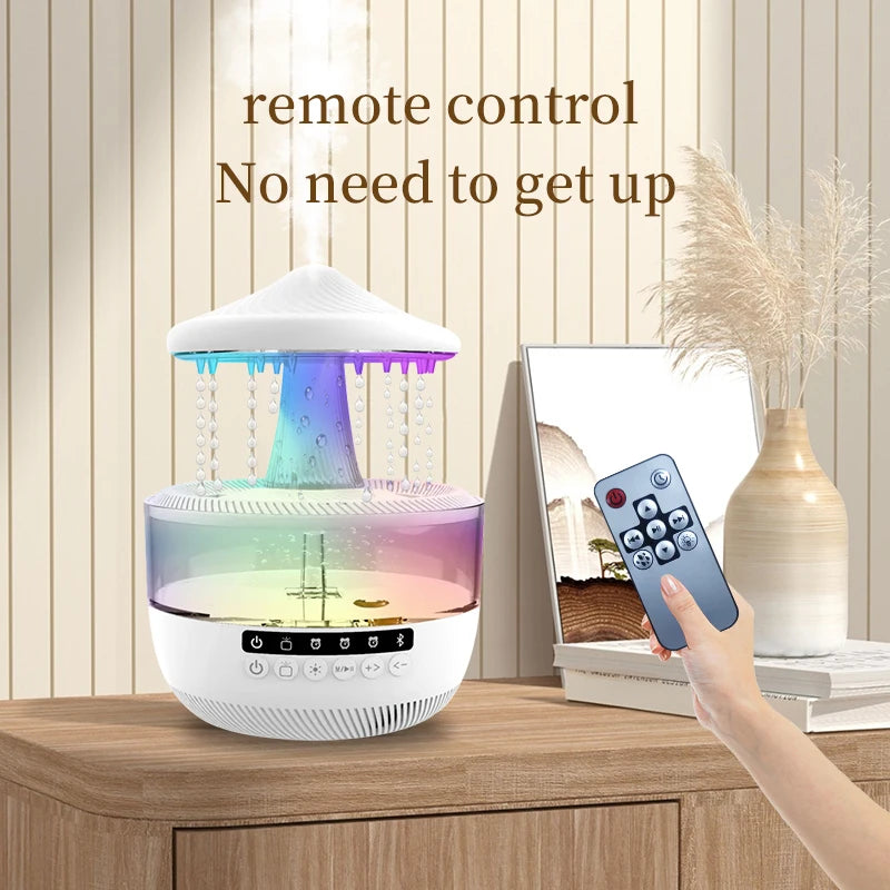 AirBloom Multifunctional Rainfall Humidifier & Night Light Speaker