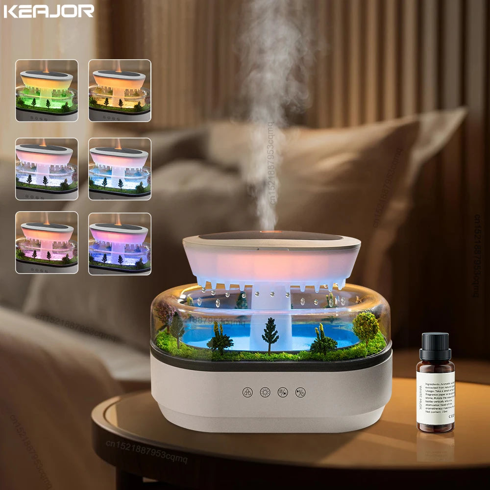 AirBloom Mini Forest Rain Humidifier & Aromatherapy Diffuser
