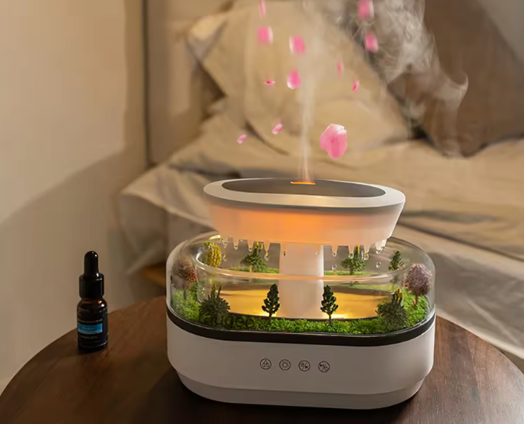 AirBloom Mini Forest Rain Humidifier & Aromatherapy Diffuser