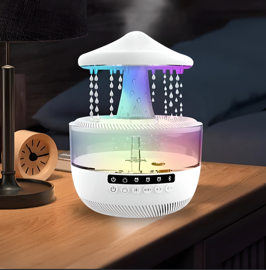 AirBloom Multifunctional Rainfall Humidifier & Night Light Speaker